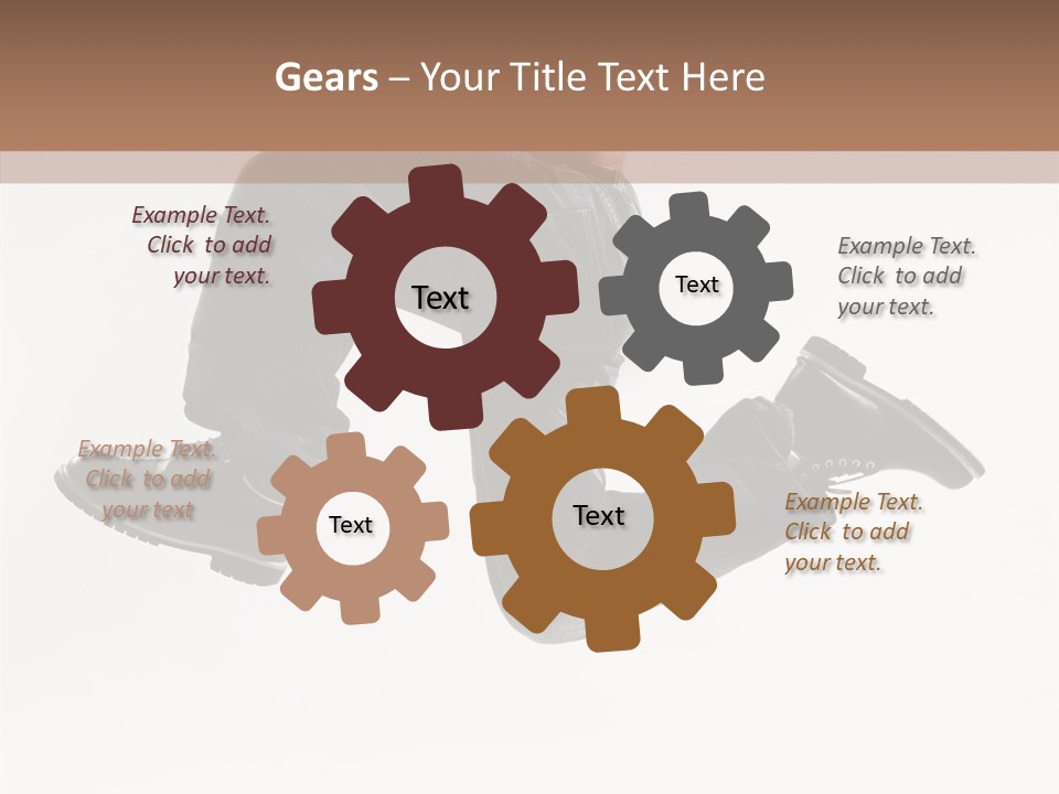 Teen Gymnastics Stand PowerPoint Template