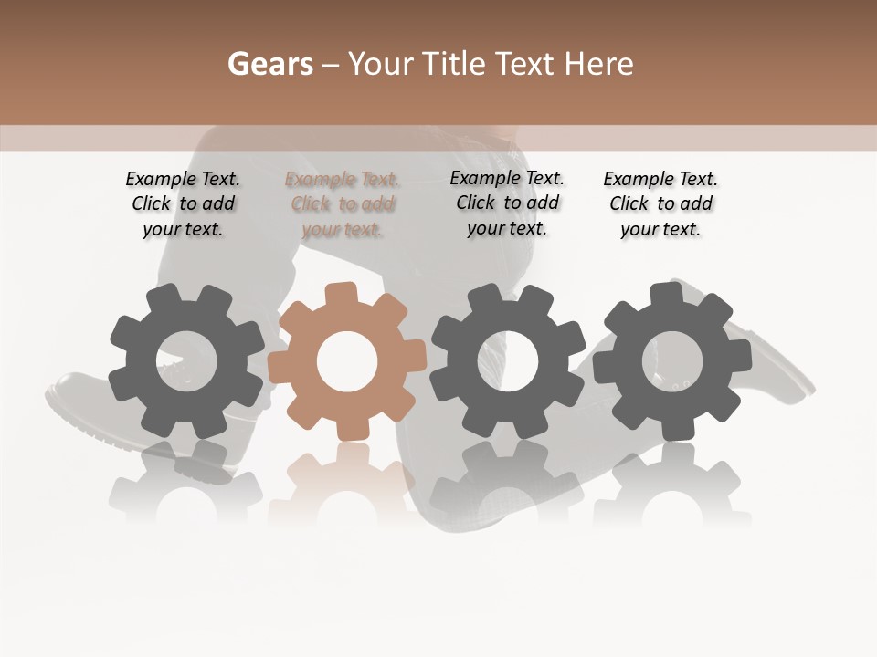 Teen Gymnastics Stand PowerPoint Template