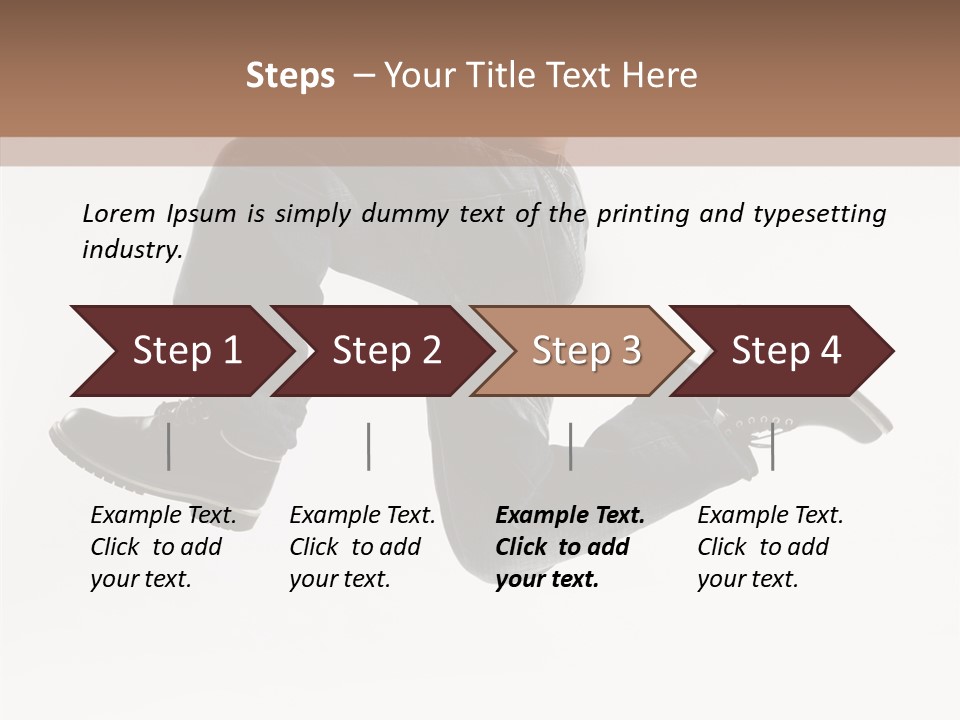 Teen Gymnastics Stand PowerPoint Template