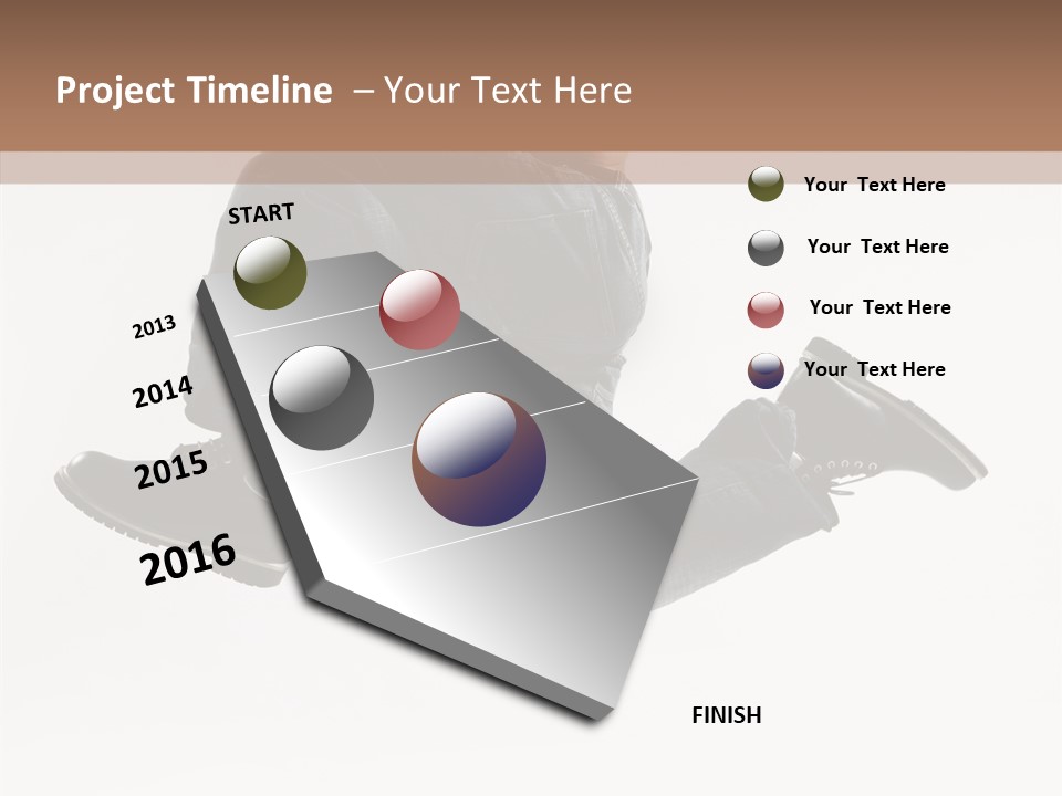 Teen Gymnastics Stand PowerPoint Template