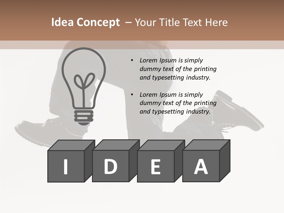 Teen Gymnastics Stand PowerPoint Template