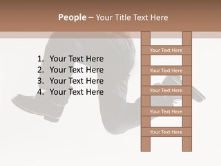 Teen Gymnastics Stand PowerPoint Template