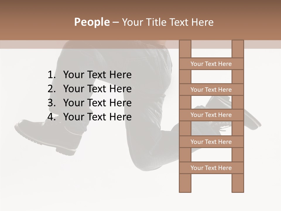 Teen Gymnastics Stand PowerPoint Template