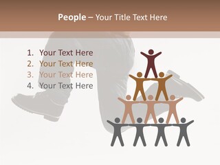 Teen Gymnastics Stand PowerPoint Template