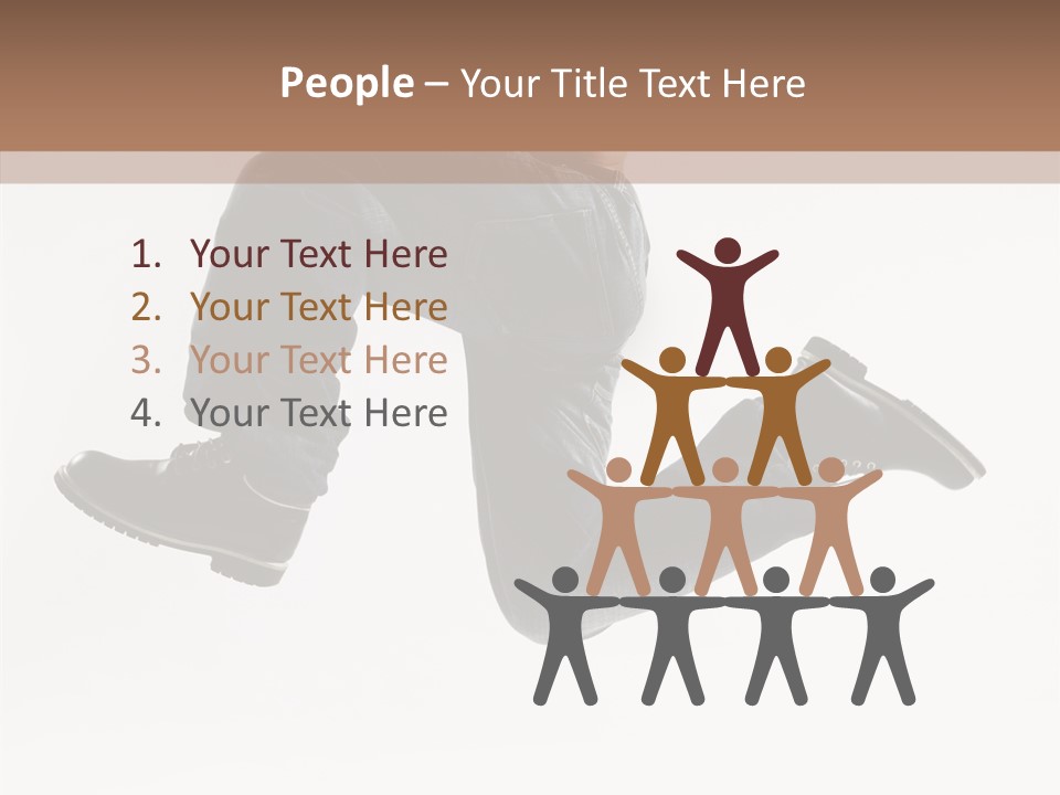 Teen Gymnastics Stand PowerPoint Template