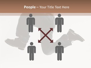Teen Gymnastics Stand PowerPoint Template