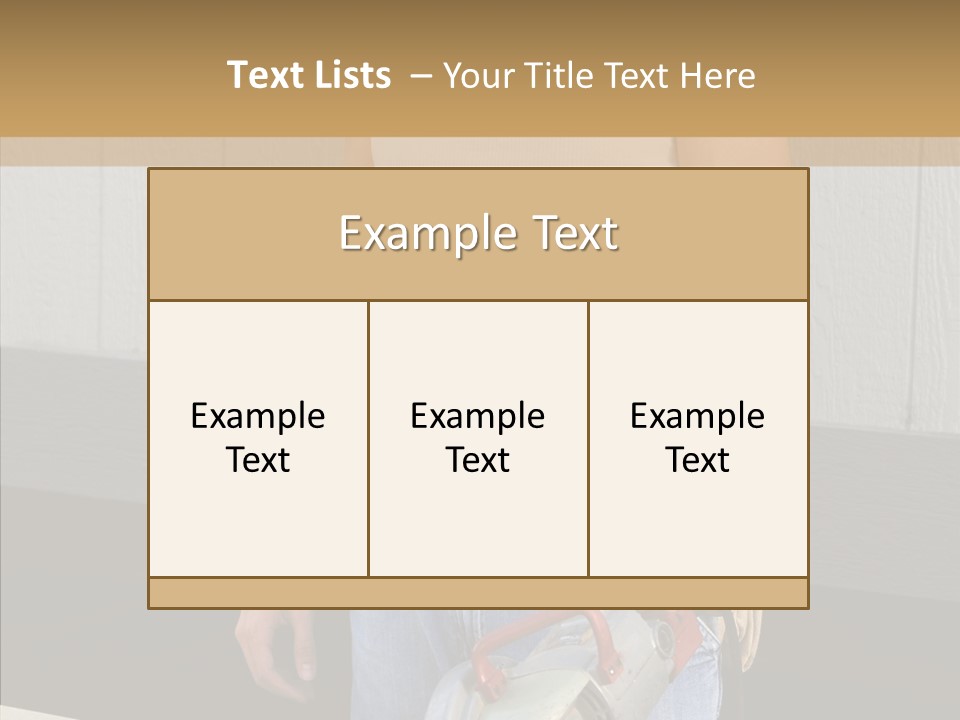 Adult Saw Builder PowerPoint Template