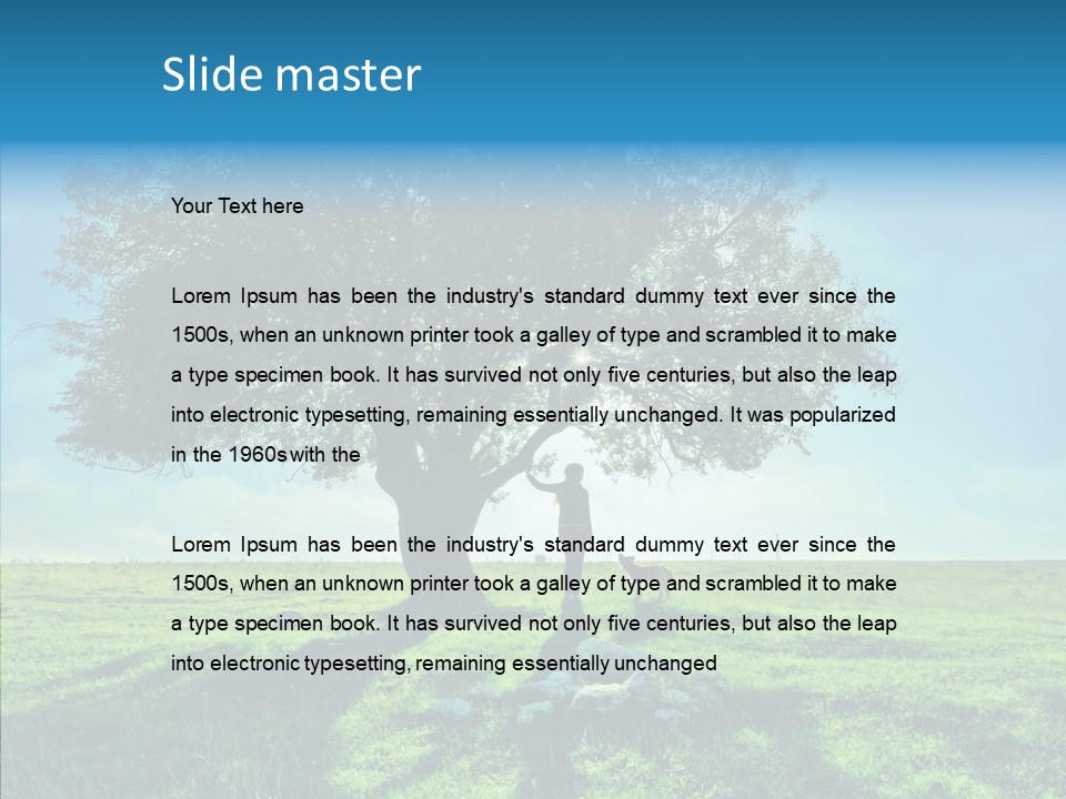 Human Toon Humor PowerPoint Template