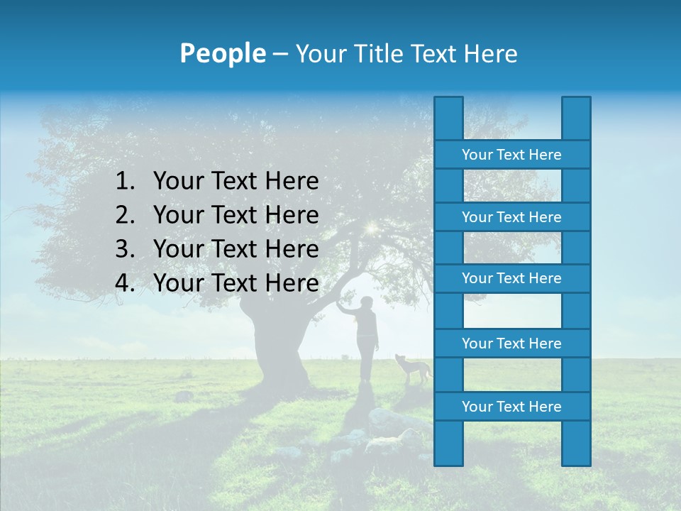Human Toon Humor PowerPoint Template