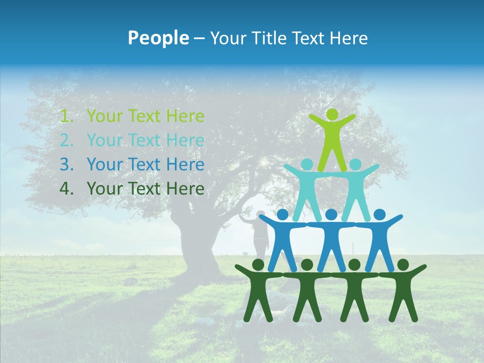 Human Toon Humor PowerPoint Template