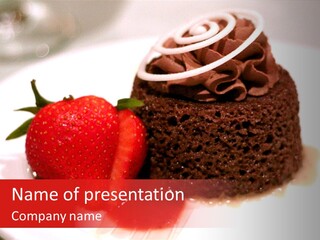 Red One Fruit PowerPoint Template
