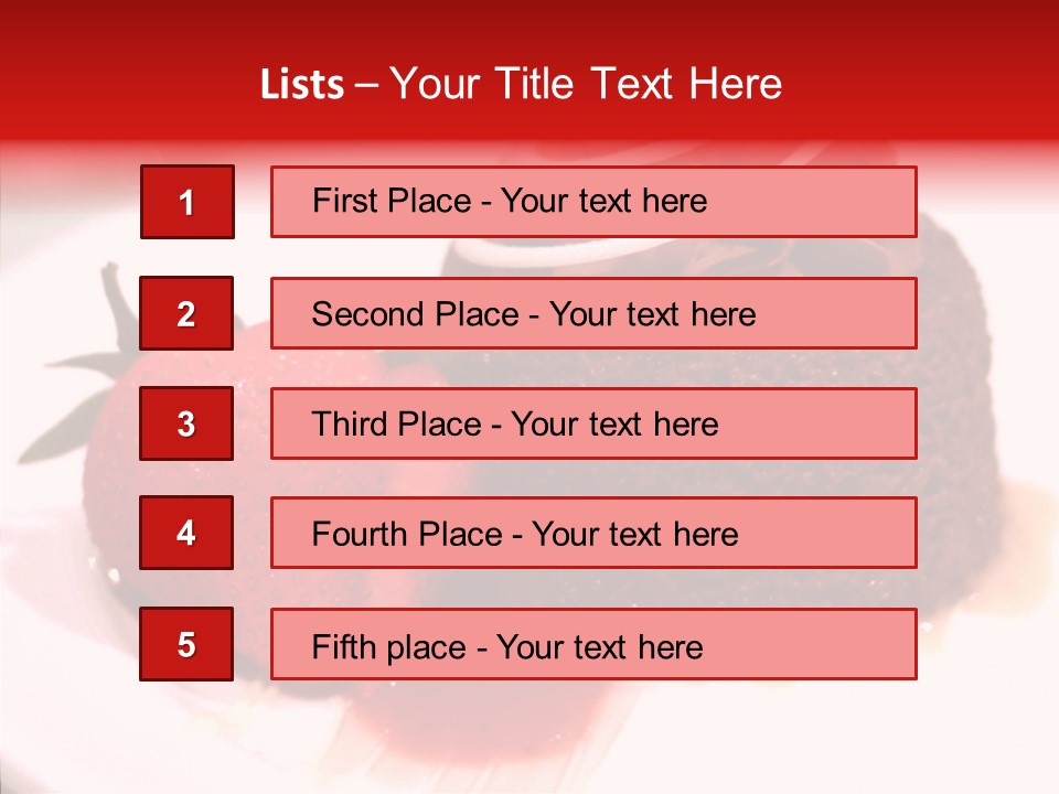 Red One Fruit PowerPoint Template