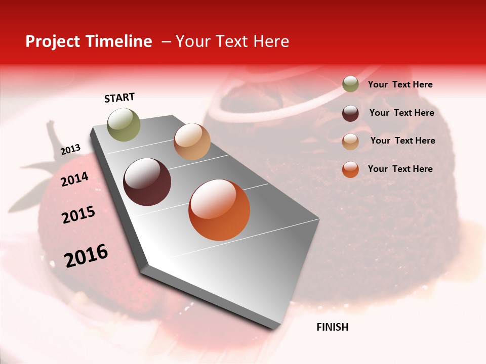 Red One Fruit PowerPoint Template