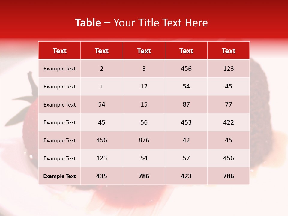 Red One Fruit PowerPoint Template