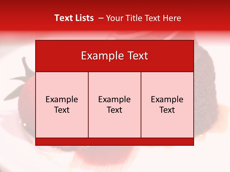 Red One Fruit PowerPoint Template
