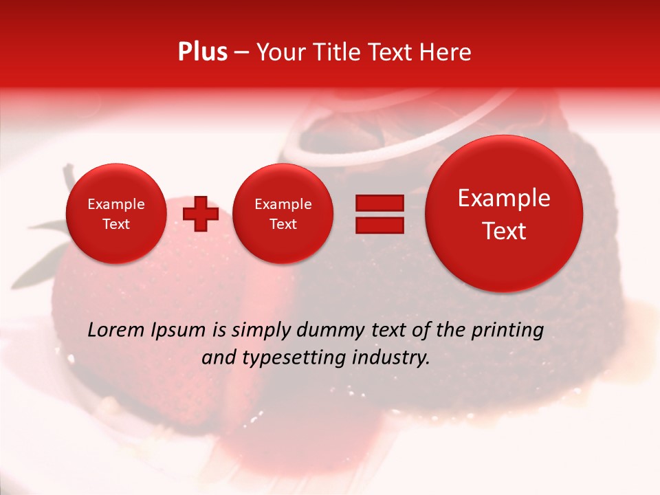 Red One Fruit PowerPoint Template