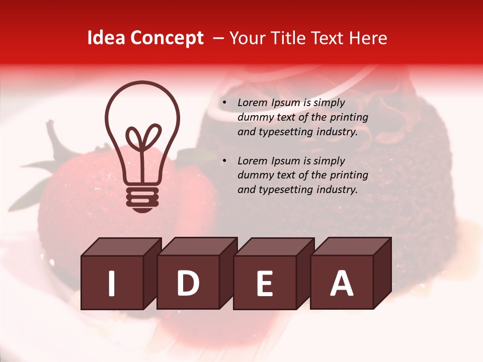 Red One Fruit PowerPoint Template