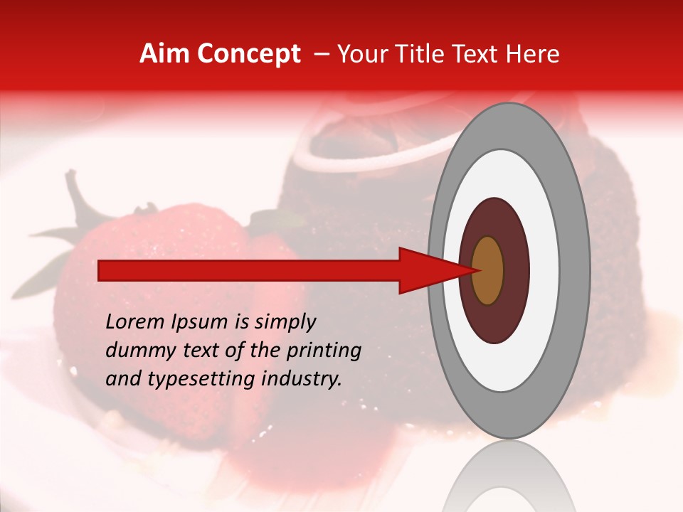Red One Fruit PowerPoint Template