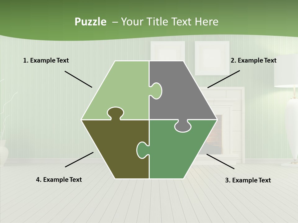 Fireplace Parquet Nobody PowerPoint Template