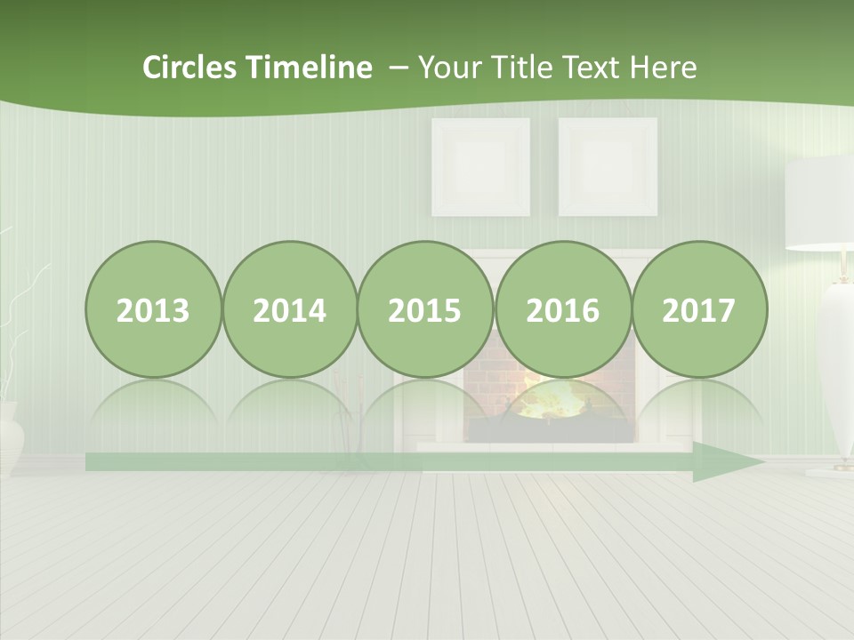 Fireplace Parquet Nobody PowerPoint Template