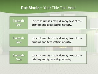 Fireplace Parquet Nobody PowerPoint Template