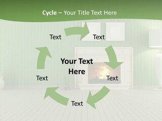 Fireplace Parquet Nobody PowerPoint Template