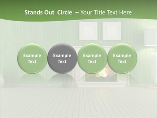 Fireplace Parquet Nobody PowerPoint Template