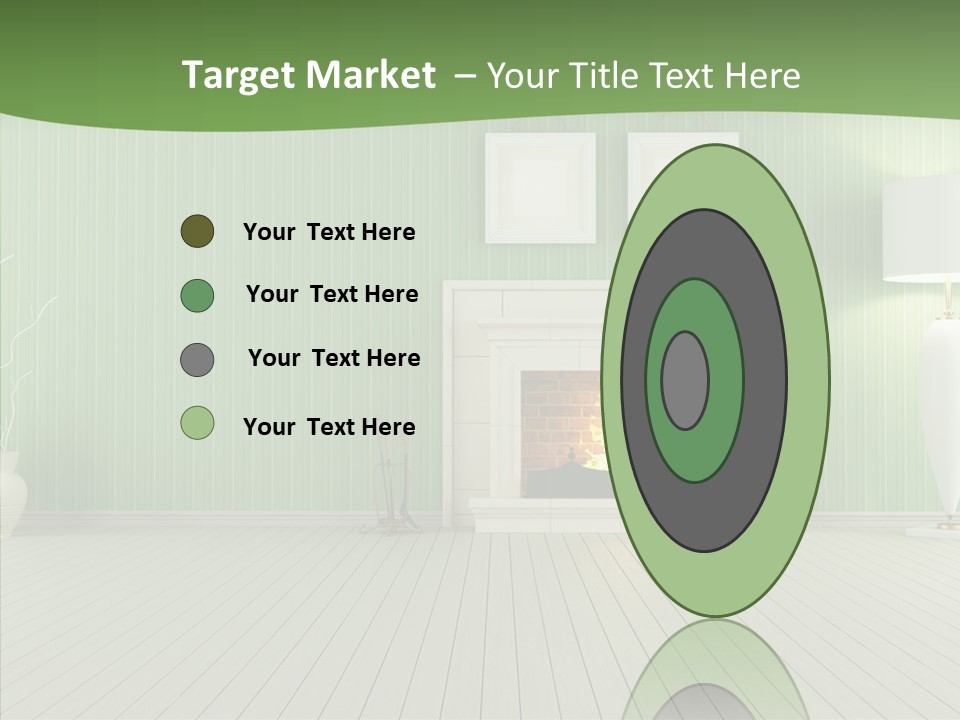 Fireplace Parquet Nobody PowerPoint Template