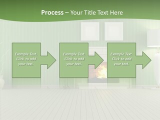 Fireplace Parquet Nobody PowerPoint Template