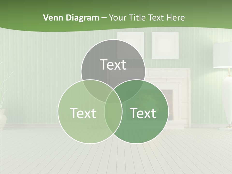 Fireplace Parquet Nobody PowerPoint Template
