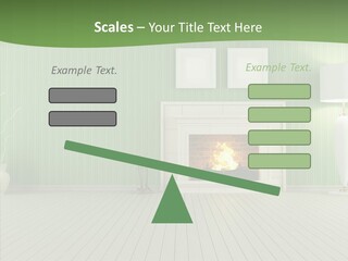 Fireplace Parquet Nobody PowerPoint Template
