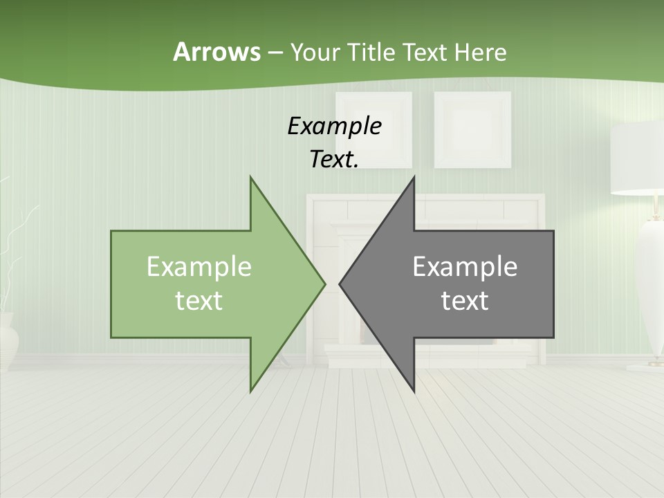 Fireplace Parquet Nobody PowerPoint Template
