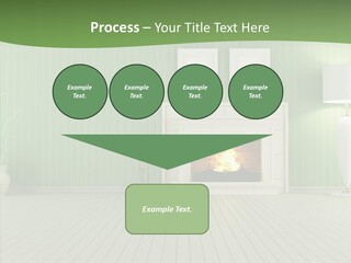 Fireplace Parquet Nobody PowerPoint Template