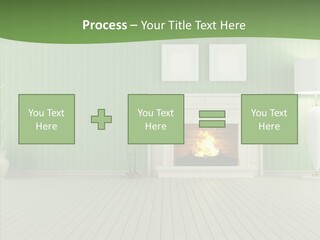 Fireplace Parquet Nobody PowerPoint Template