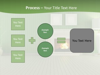 Fireplace Parquet Nobody PowerPoint Template