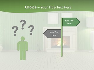 Fireplace Parquet Nobody PowerPoint Template