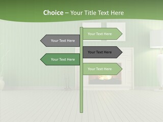 Fireplace Parquet Nobody PowerPoint Template