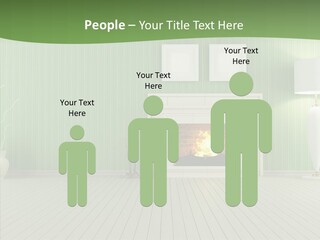 Fireplace Parquet Nobody PowerPoint Template