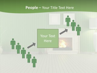 Fireplace Parquet Nobody PowerPoint Template