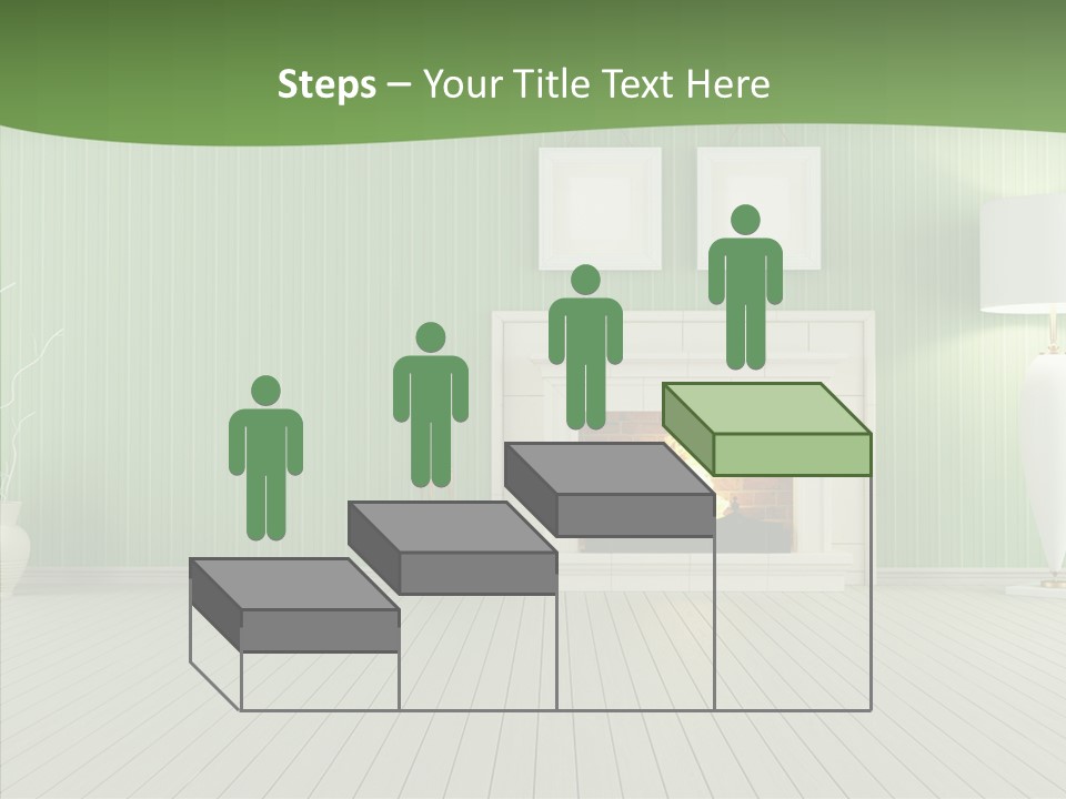 Fireplace Parquet Nobody PowerPoint Template