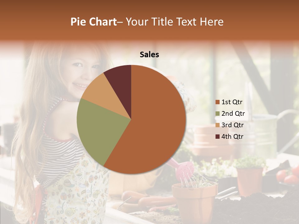 Caucasian Seedlings Looking PowerPoint Template