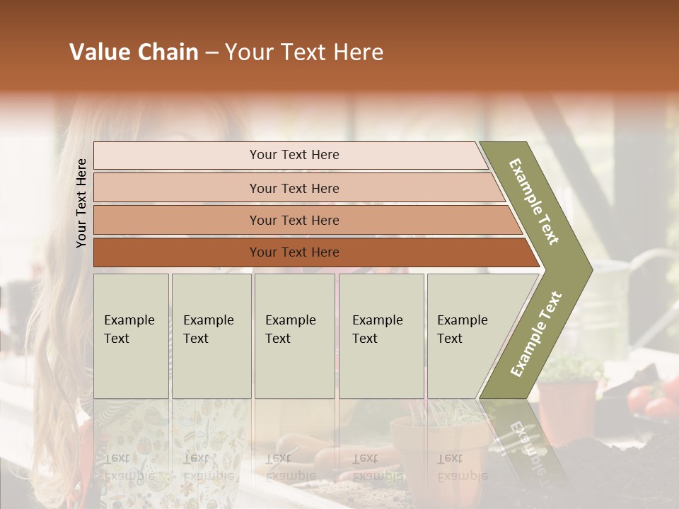 Caucasian Seedlings Looking PowerPoint Template