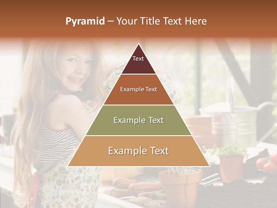 Caucasian Seedlings Looking PowerPoint Template