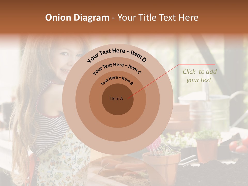 Caucasian Seedlings Looking PowerPoint Template
