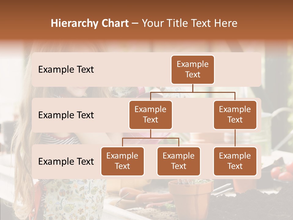 Caucasian Seedlings Looking PowerPoint Template