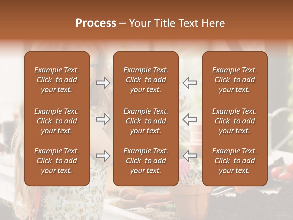 Caucasian Seedlings Looking PowerPoint Template
