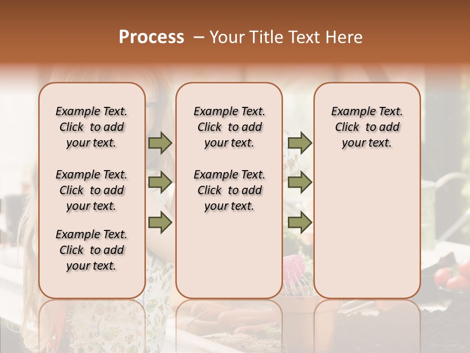 Caucasian Seedlings Looking PowerPoint Template