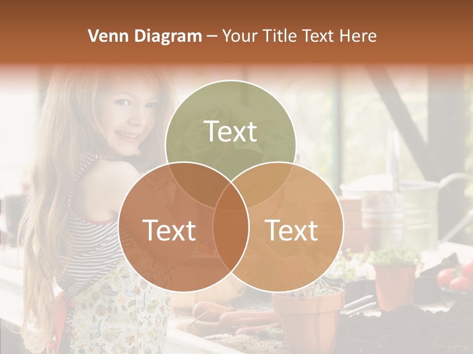 Caucasian Seedlings Looking PowerPoint Template