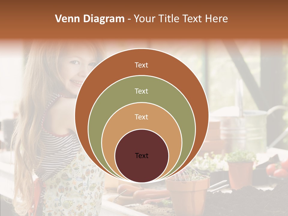 Caucasian Seedlings Looking PowerPoint Template