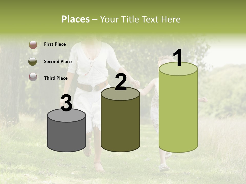 Loving Female Countryside PowerPoint Template